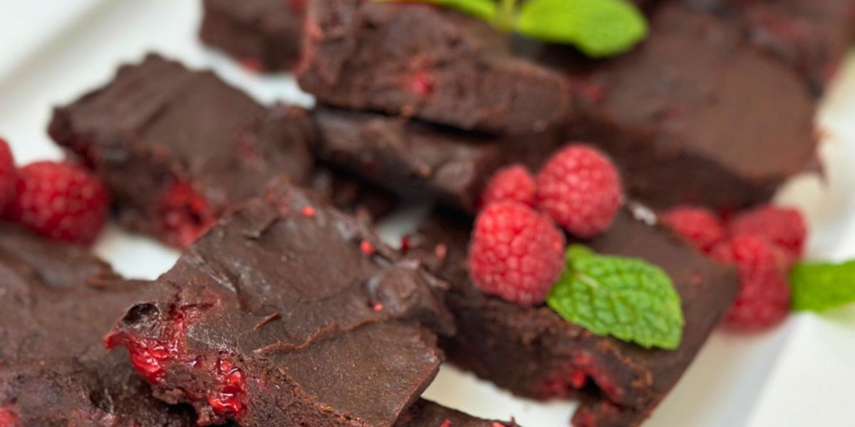 Gluten Free Chocolate Raspberry Brownies - Christine Avanti