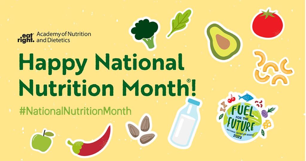 national nutrition month banner