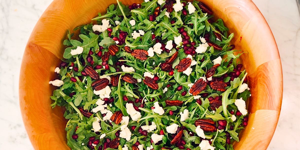Arugula Pomegranate Salad - Christine Avanti