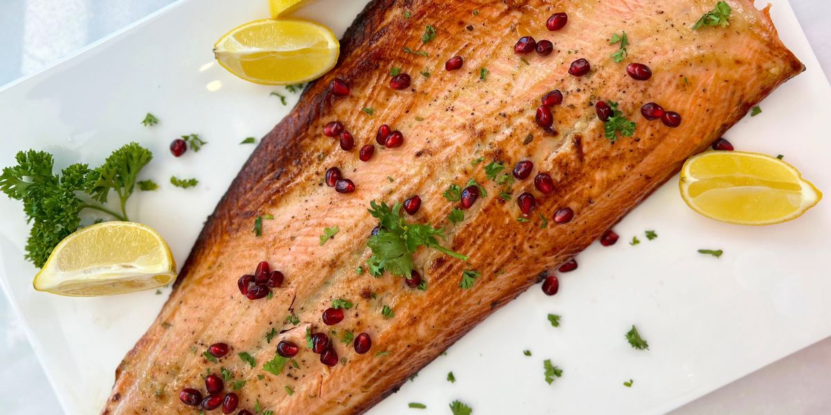 Salmon with Champagne Vinaigrette - Christine Avanti
