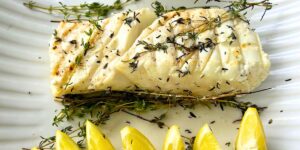 Thyme Grilled Halibut