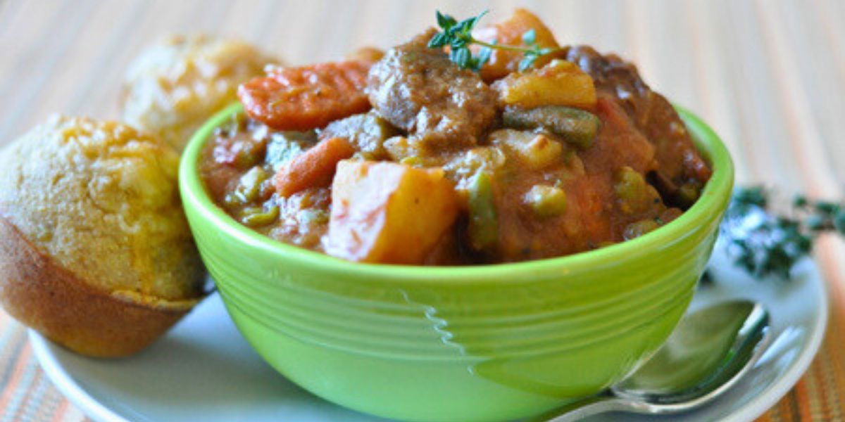 Smoky Beef Stew with Chipotle-Cheddar Cornbread - Christine Avanti