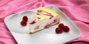 Cran-Raspberry Swirl Cheesecake