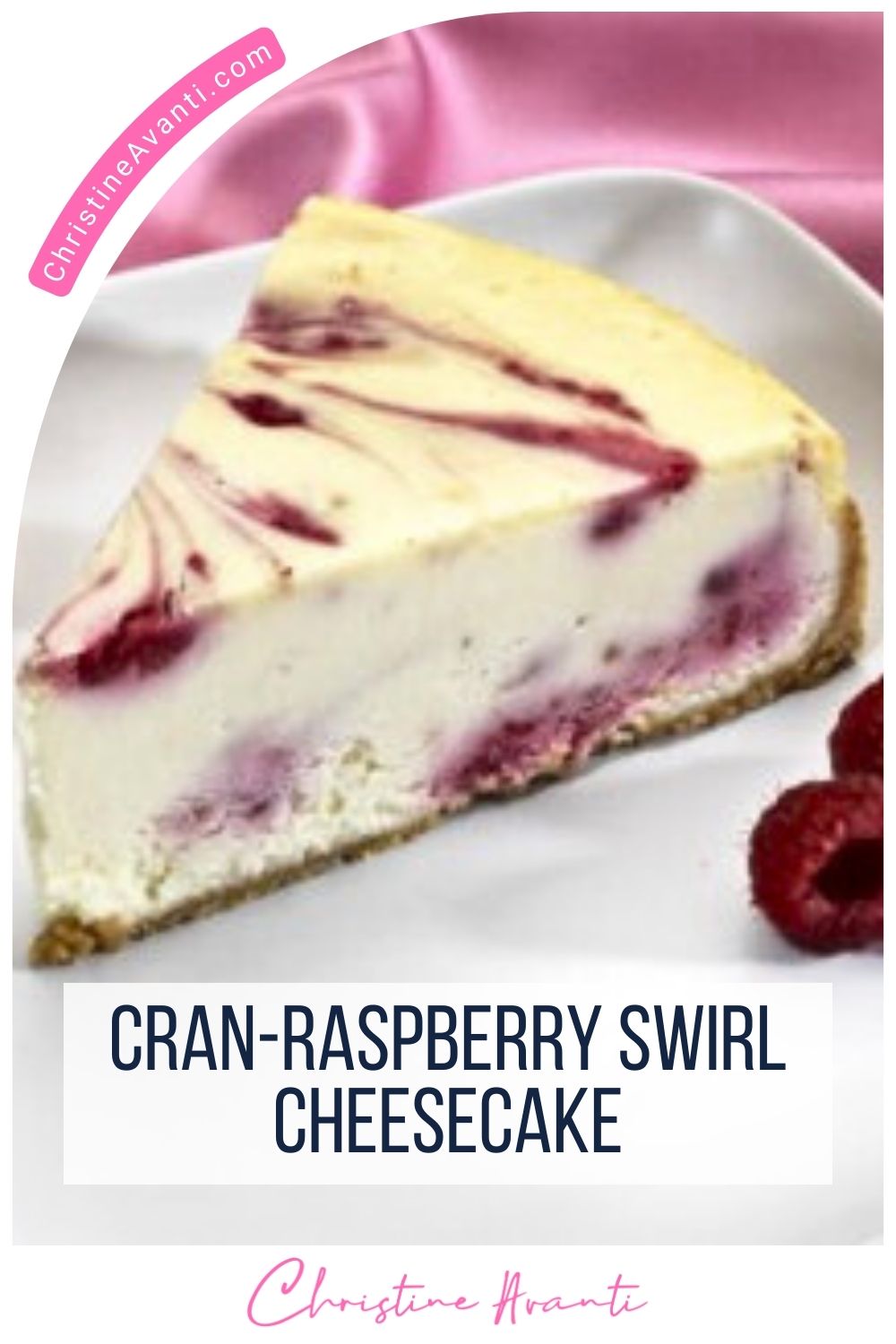 Carnation Raspberry Cheesecake Cran-Raspberry Swirl Cheesecake - Christine Avanti