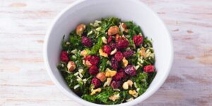 Cranberry Walnut Salad with Wild Rice
