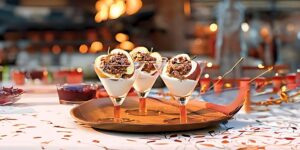 Granola Ginger Baked Apple Parfait