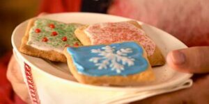 Lemon Frosted Christmas Cookie
