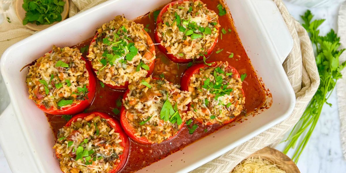Stuffed Bell Peppers - Christine Avanti