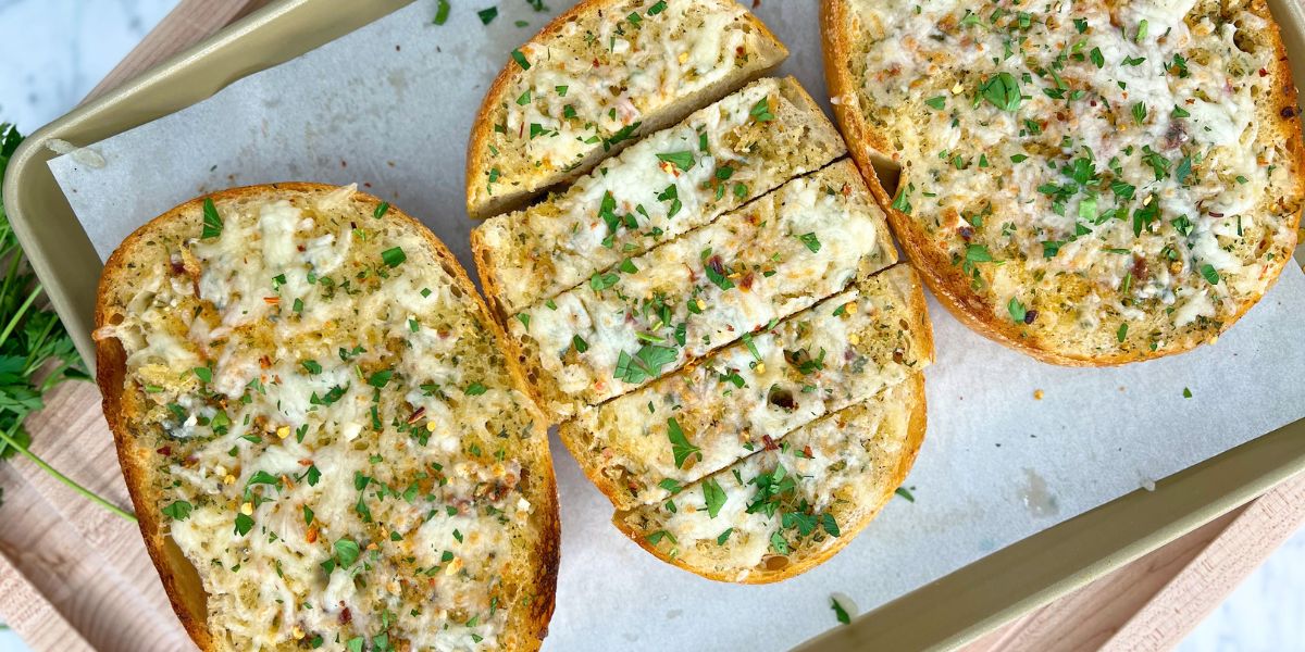 Cheesy Garlic Bread - Christine Avanti