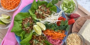 Spicy Tofu Lettuce Wraps