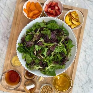 Peachy Greens Salad