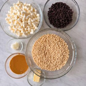 Peanut Butter Rice Crispy bites