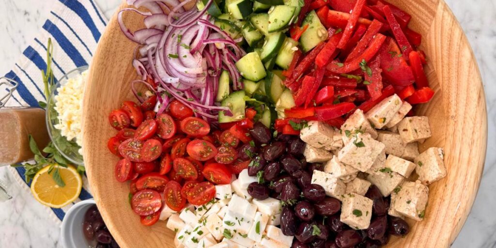 High Protein Greek Salad