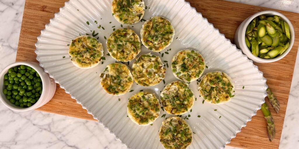High Protein Springtime Egg Bites