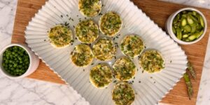 High Protein Springtime Egg Bites